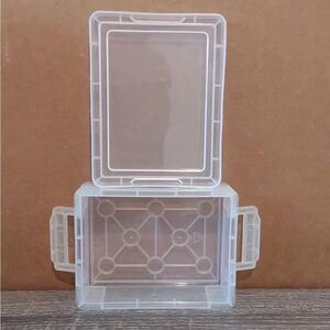 Trading Card Plastic Container with snap lids lot of 10